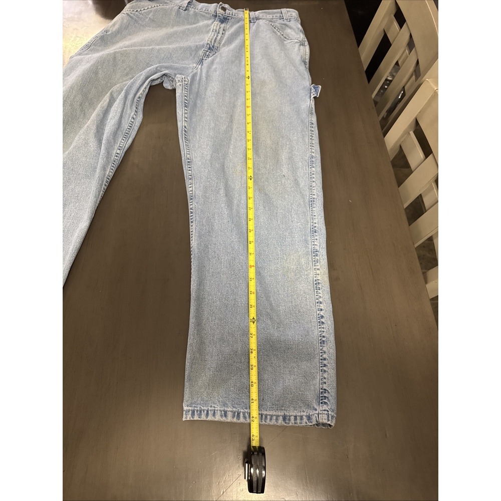 Vintage Men's Levi's L2 Wide Leg Carpenter Baggy Jeans 90s 37x31 Skater Grunge - Picture 16 of 16